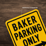 Baker Parking Sign