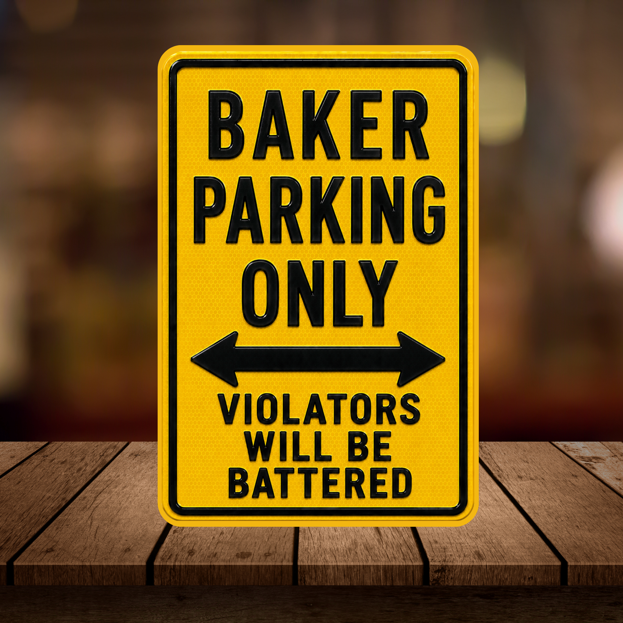 Baker Parking Sign