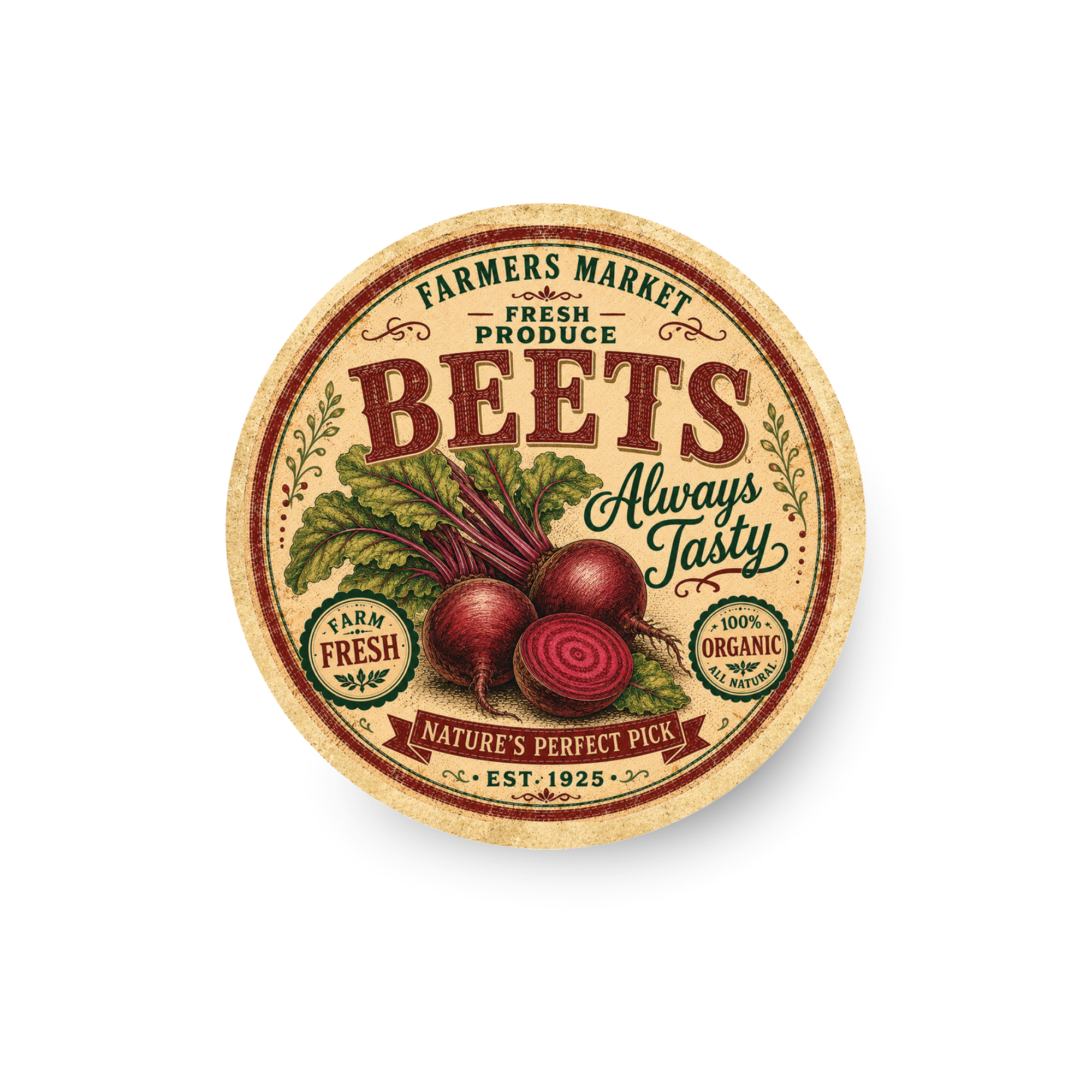 Vintage Beets Refrigerator Magnet