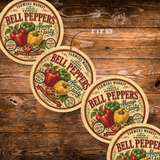 Vintage Bell Peppers Refrigerator Magnet