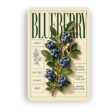 Blueberry Botanical Aluminum Sign – Fruit Kitchen & Garden Décor