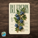 Blueberry Botanical Aluminum Sign – Fruit Kitchen & Garden Décor