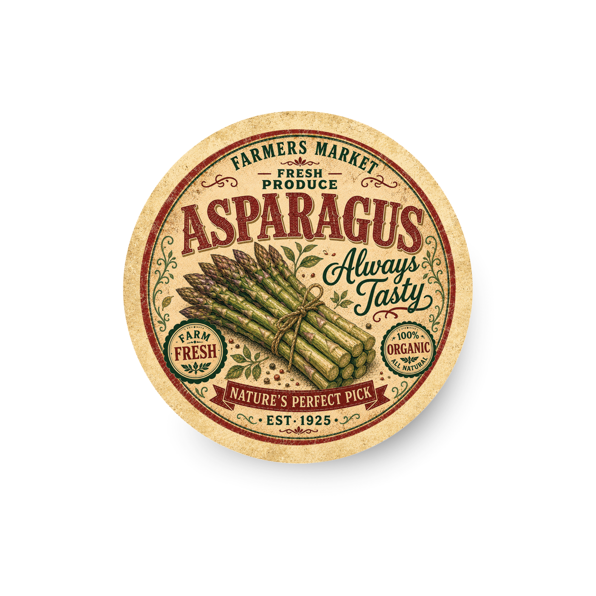 Vintage Asparagus Refrigerator Magnet