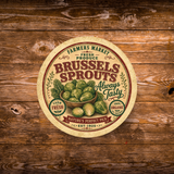 Vintage Brussels Sprouts Refrigerator Magnet