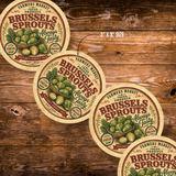 Vintage Brussels Sprouts Refrigerator Magnet