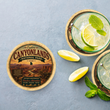 Canyonlands National Park Ceramic Coaster – 4" Round