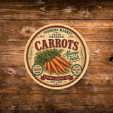 Vintage Carrots Refrigerator Magnet