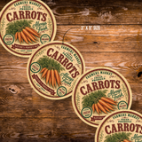 Vintage Carrots Refrigerator Magnet