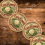 Vintage Cauliflower Refrigerator Magnet