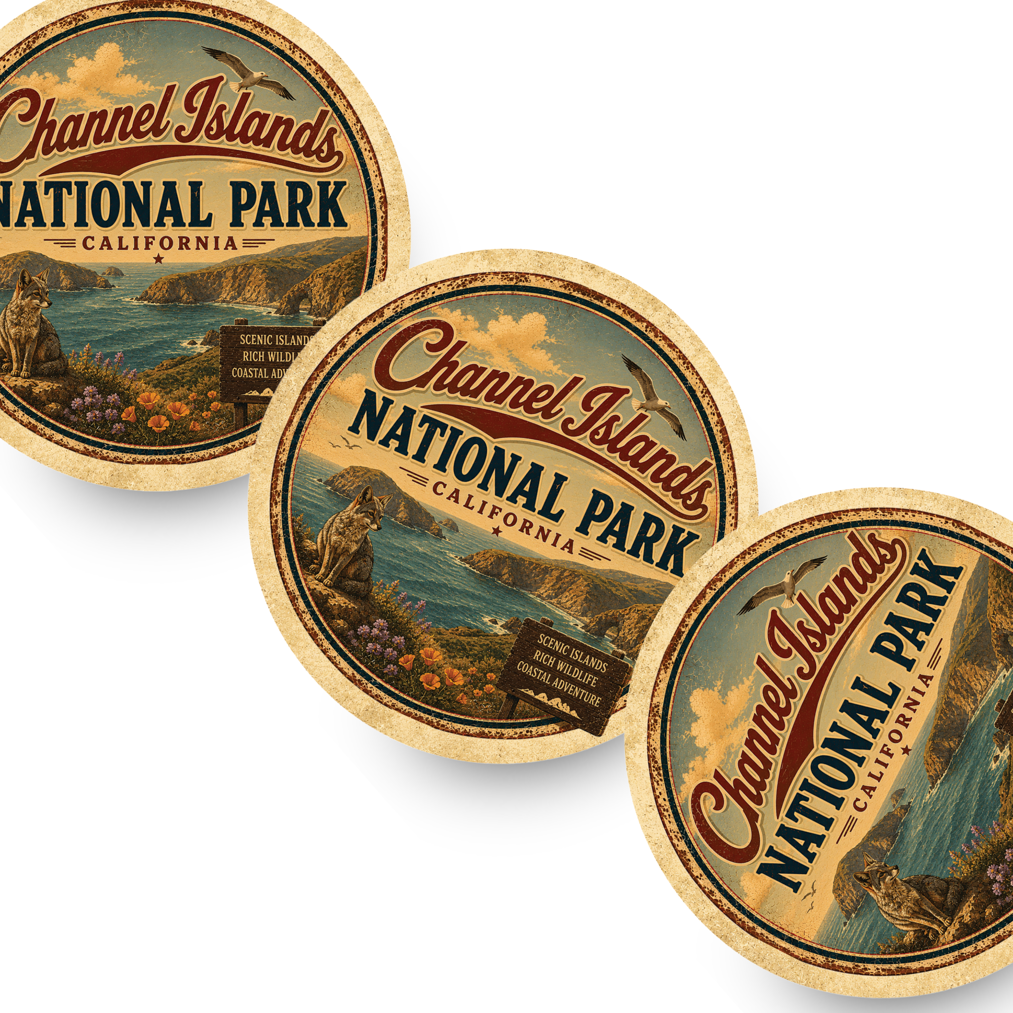 Channel Islands National Park Ceramic Coaster – 4" Round
