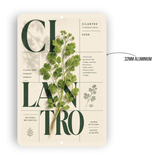 Cilantro Botanical Aluminum Sign – Herb Kitchen & Garden Décor