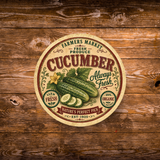 Vintage Cucumber Refrigerator Magnet