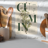 Cumin Botanical Aluminum Sign – Herb Kitchen & Garden Décor