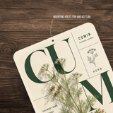 Cumin Botanical Aluminum Sign – Herb Kitchen & Garden Décor