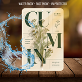 Cumin Botanical Aluminum Sign – Herb Kitchen & Garden Décor