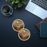 Denali National Park Ceramic Coaster – 4" Round