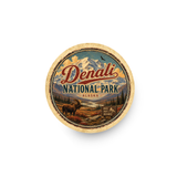 Denali National Park Ceramic Coaster – 4" Round