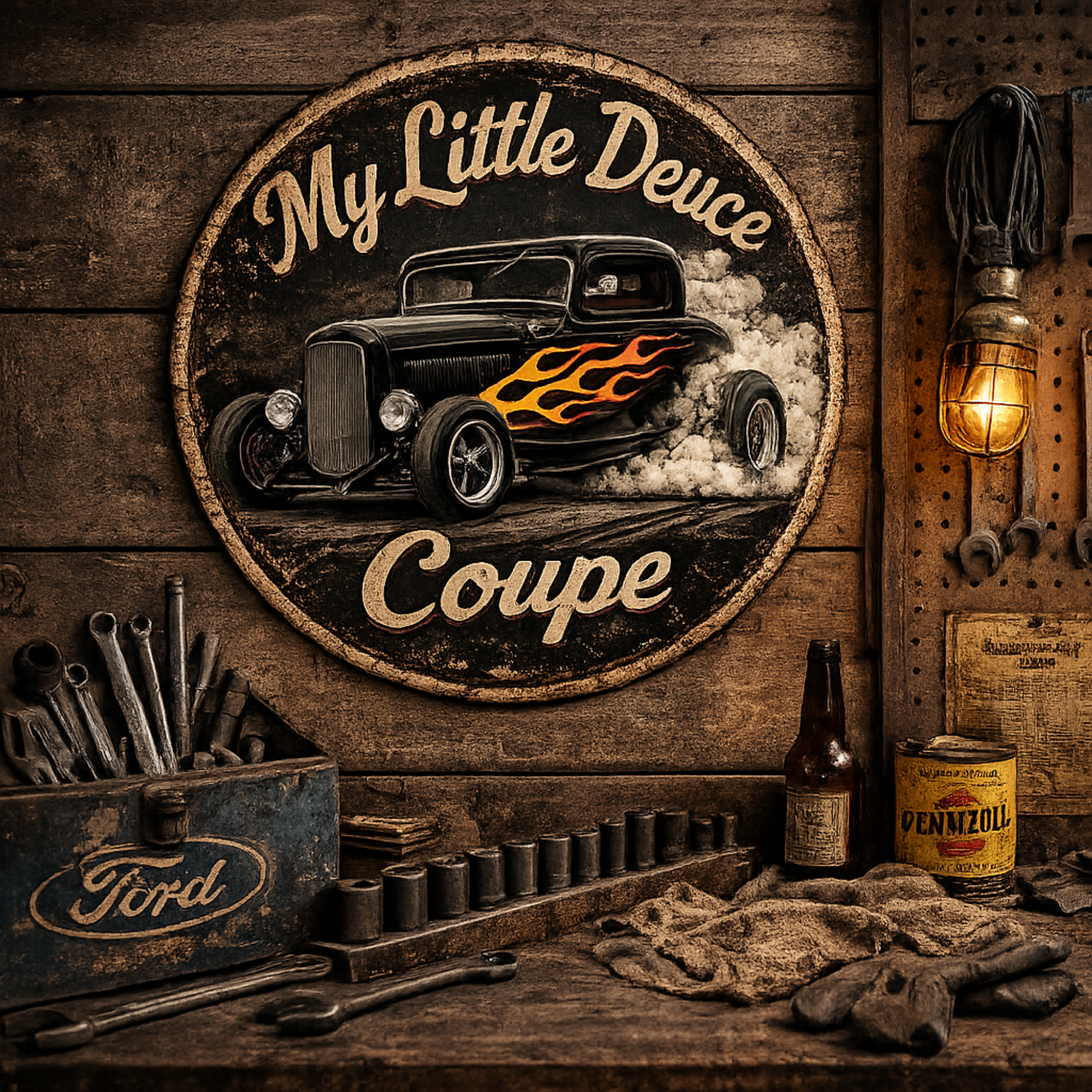 My Little Deuce Coupe Hot Rod Sign