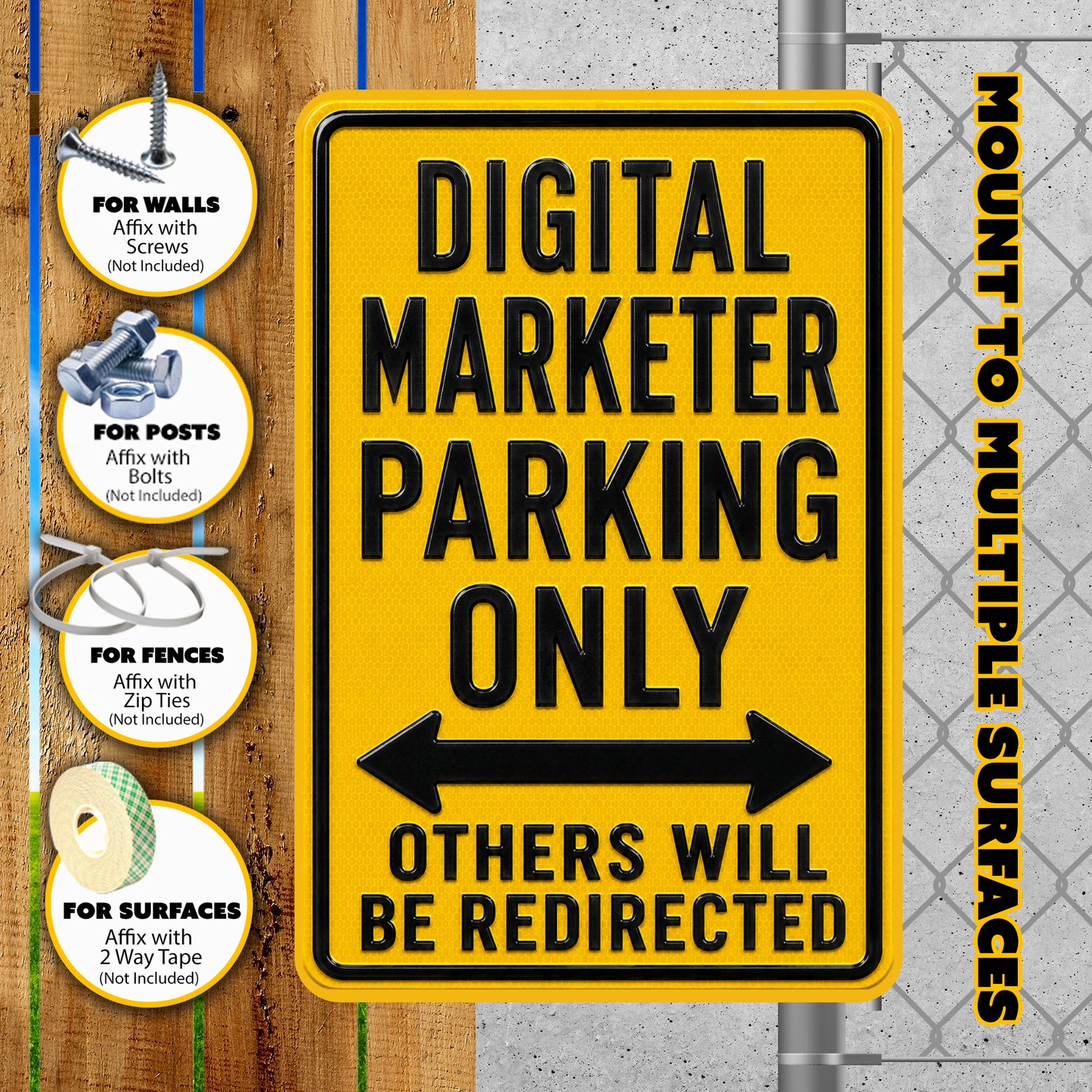 Digital Marketer Parking Sign