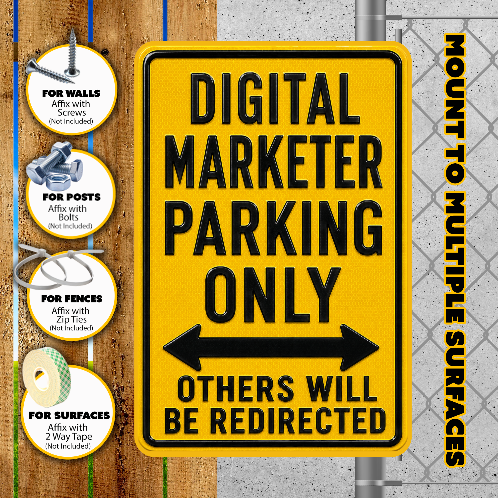 Digital Marketer Parking Sign