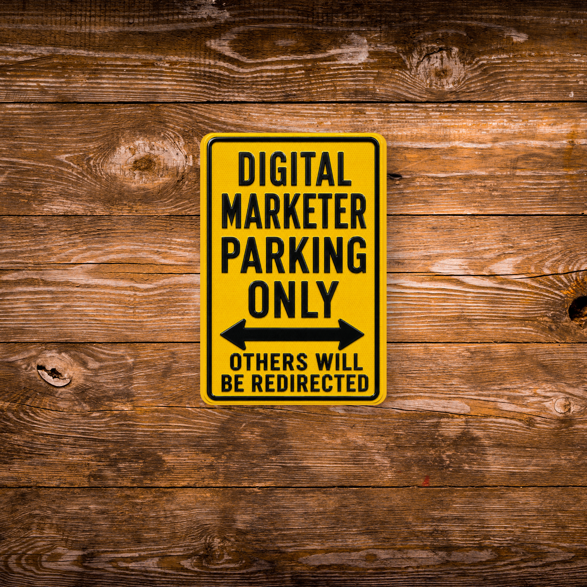 Digital Marketing Parking Sign Magnet
