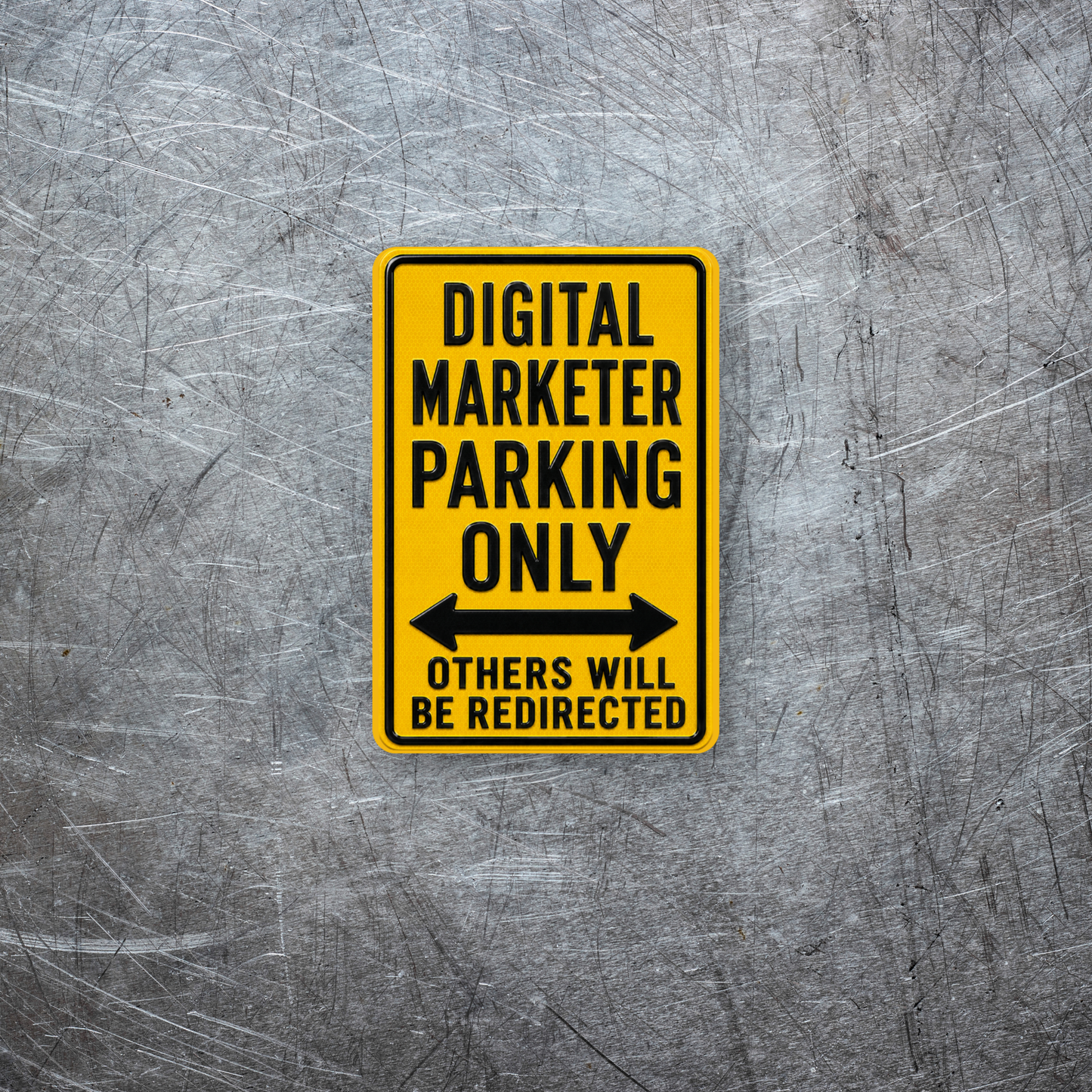 Digital Marketing Parking Sign Magnet