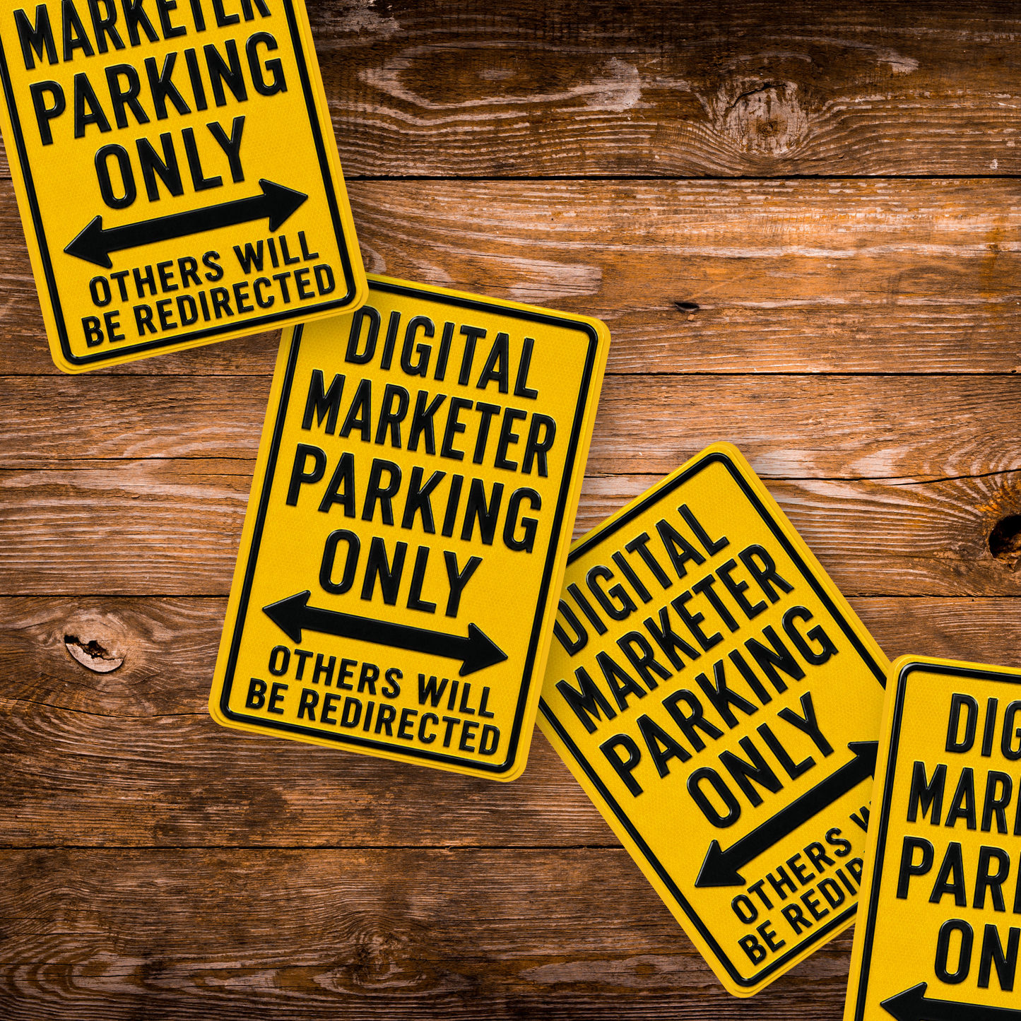 Digital Marketing Parking Sign Magnet
