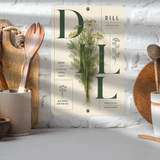 Dill Botanical Aluminum Sign – Herb Kitchen & Garden Décor