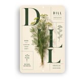 Dill Botanical Aluminum Sign – Herb Kitchen & Garden Décor