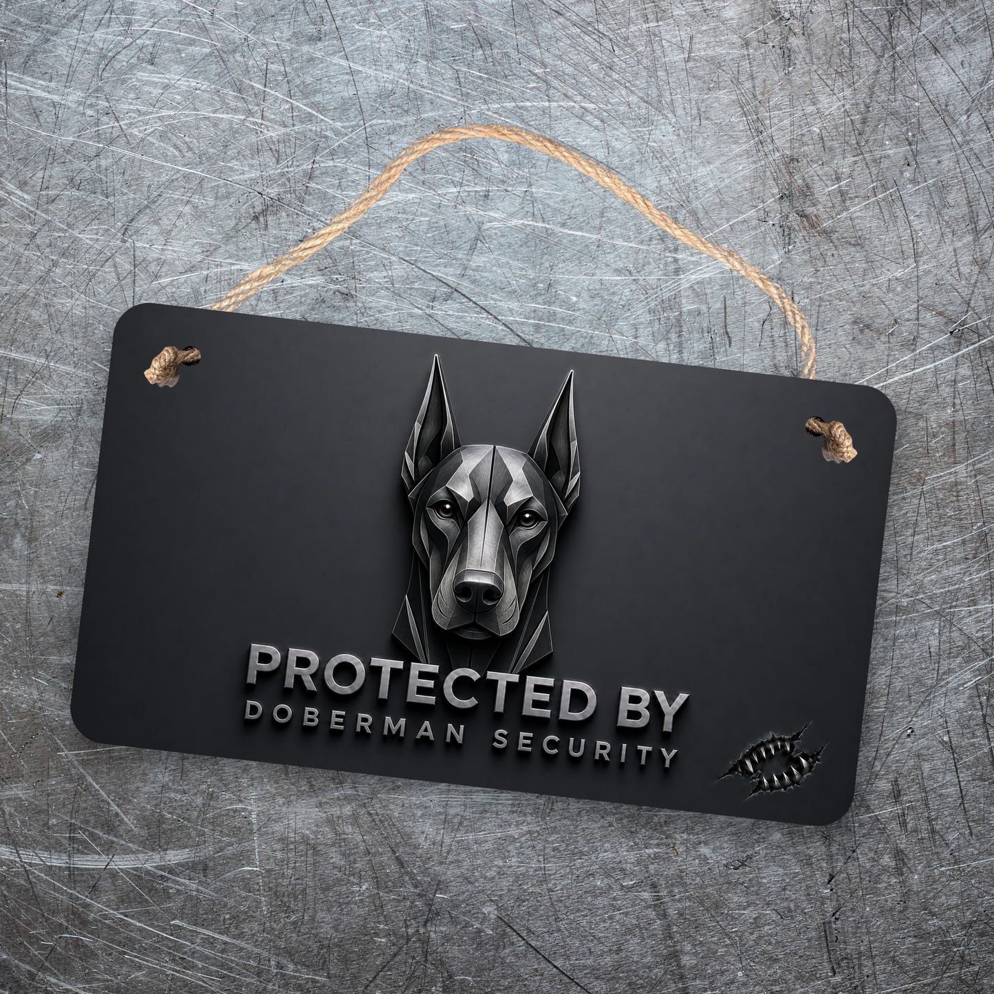 Doberman Security Sign