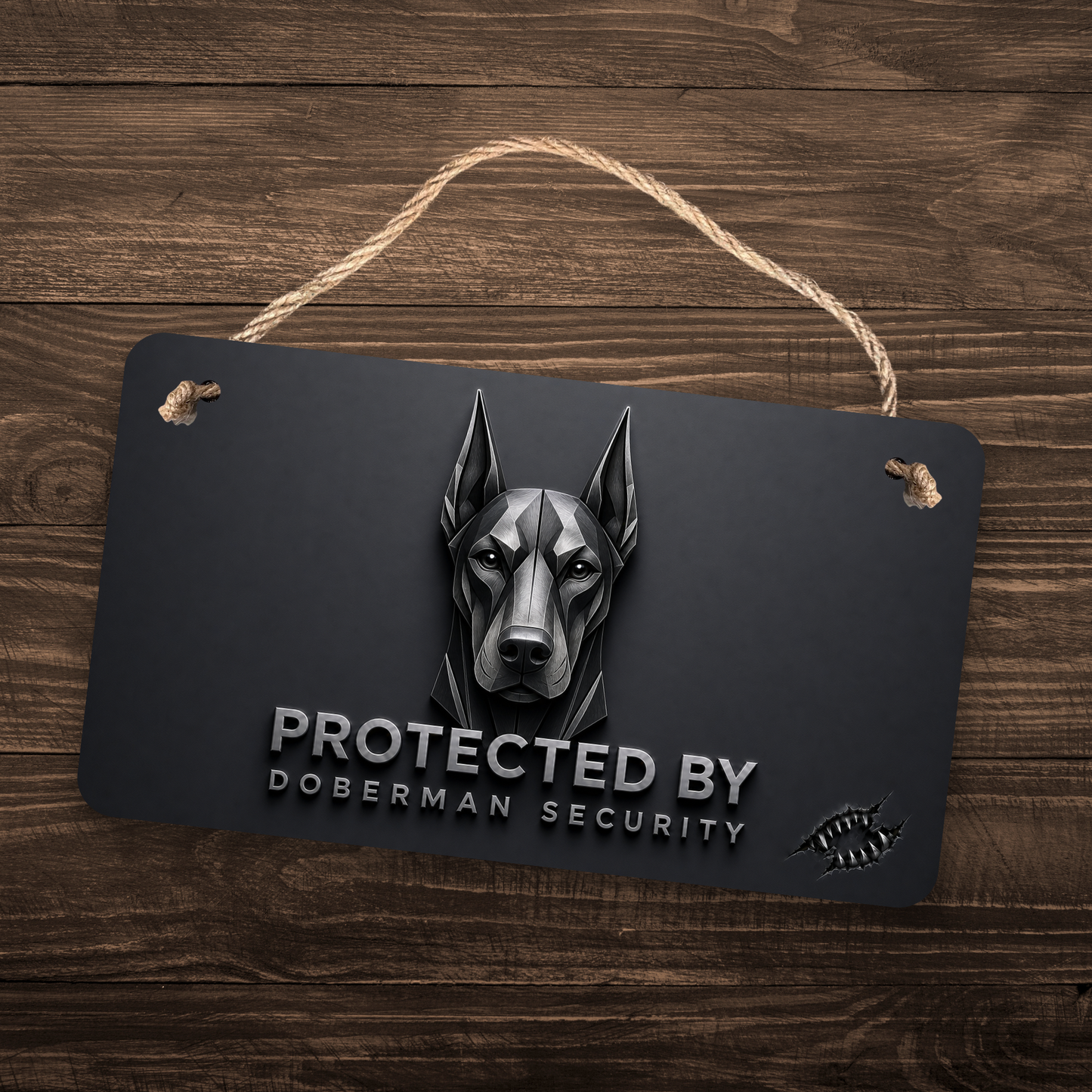 Doberman Security Sign