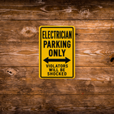 Electrician Parking Sign Magnet