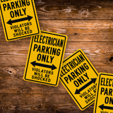 Electrician Parking Sign Magnet