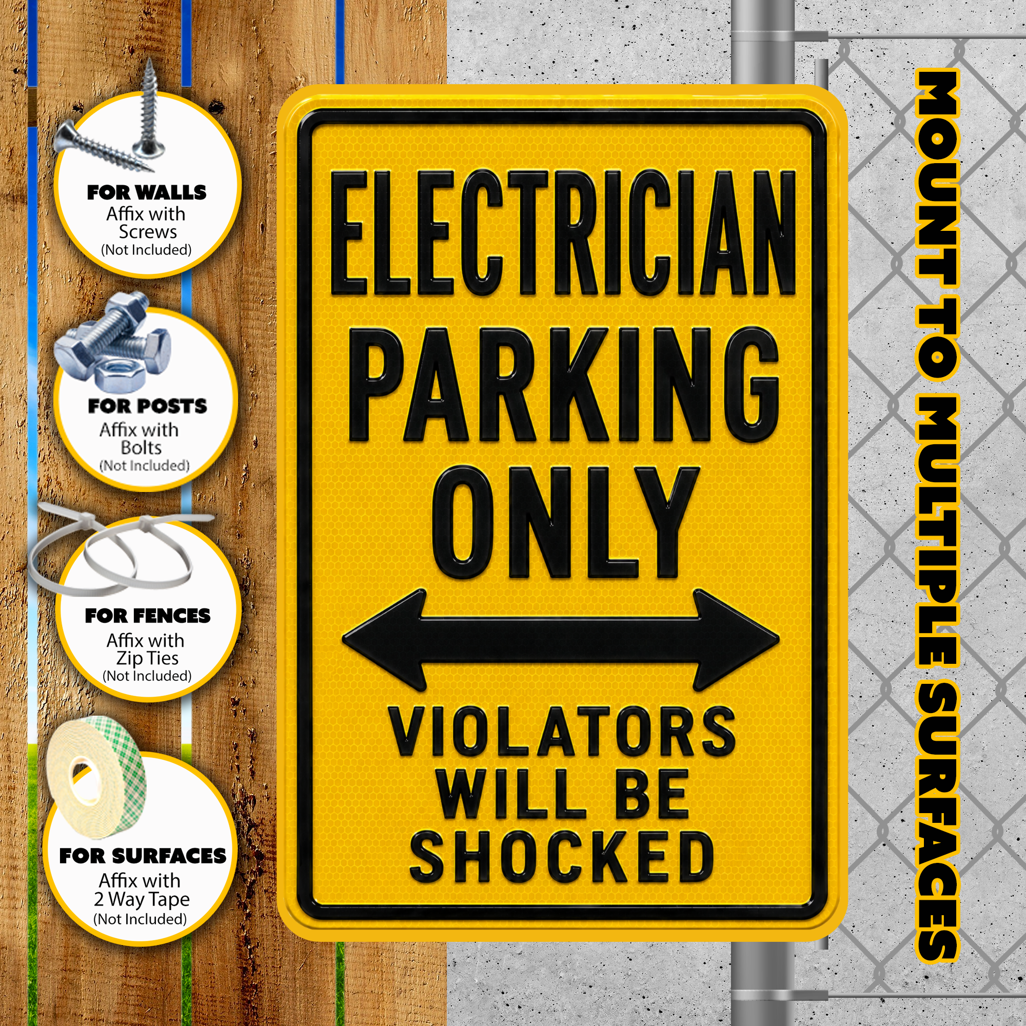Electrician Parking Sign