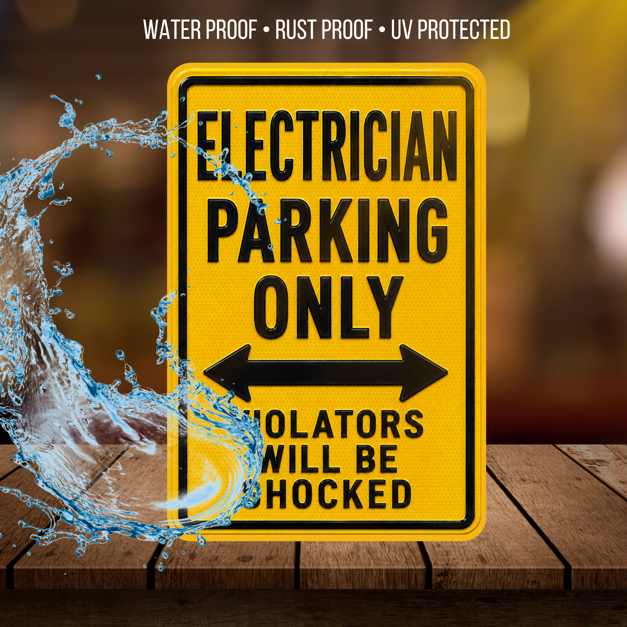 Electrician Parking Sign