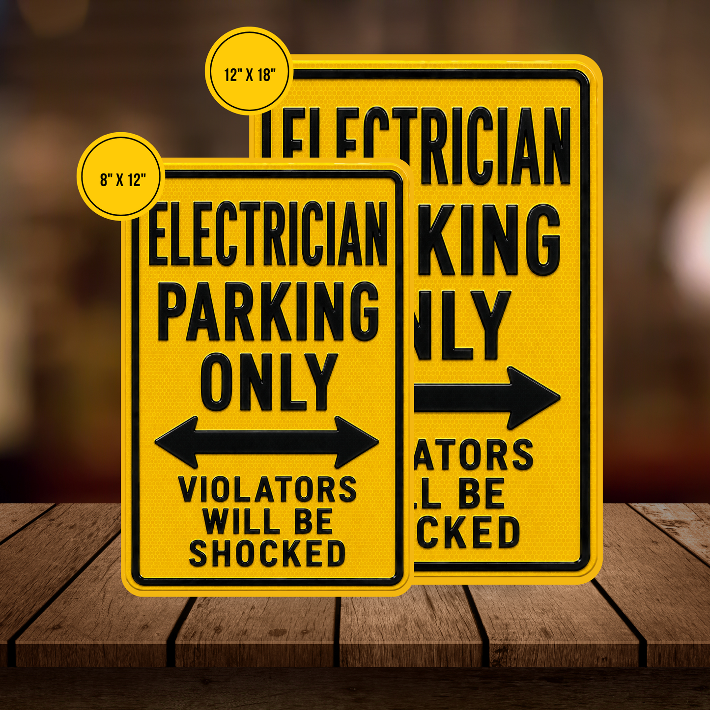 Electrician Parking Sign