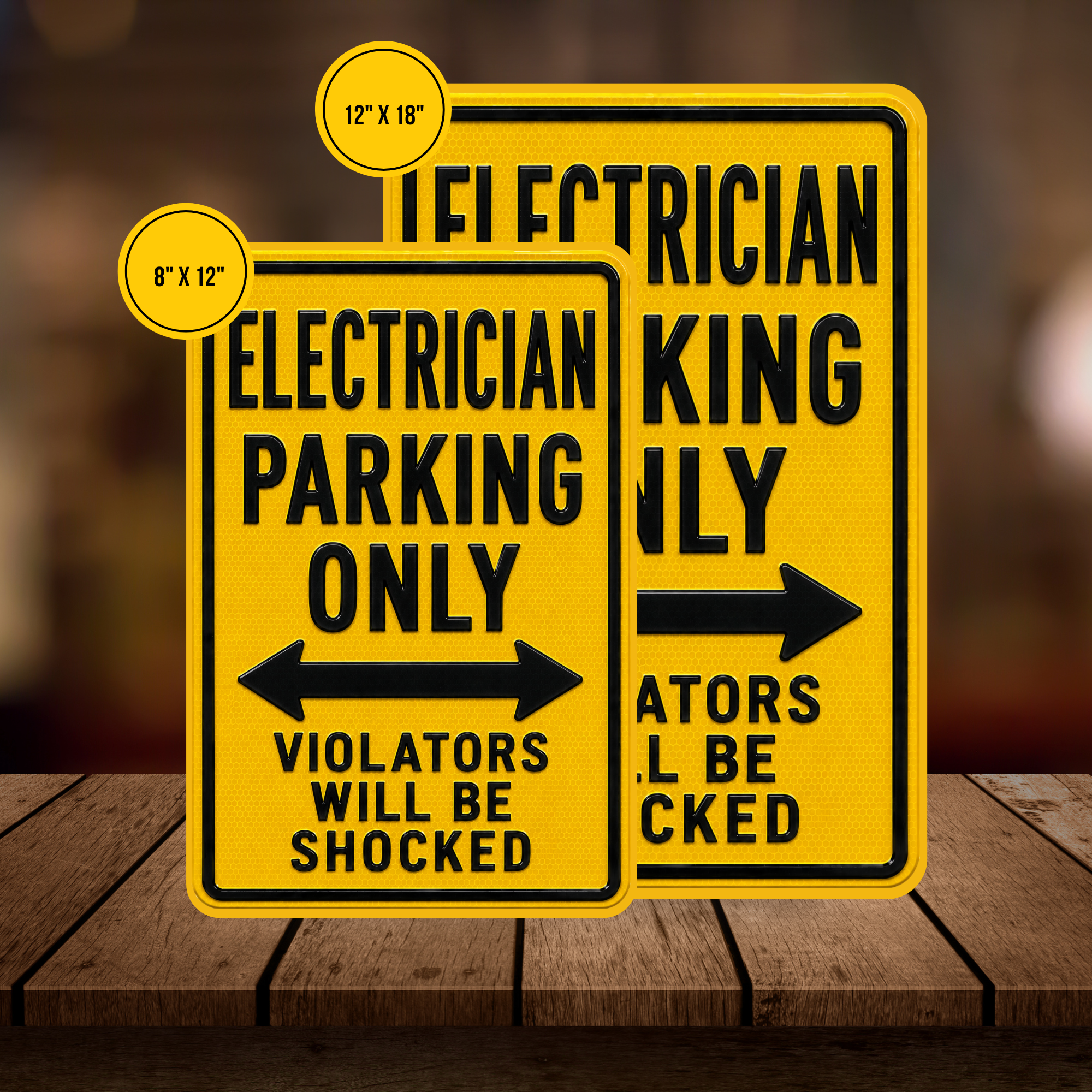 Electrician Parking Sign