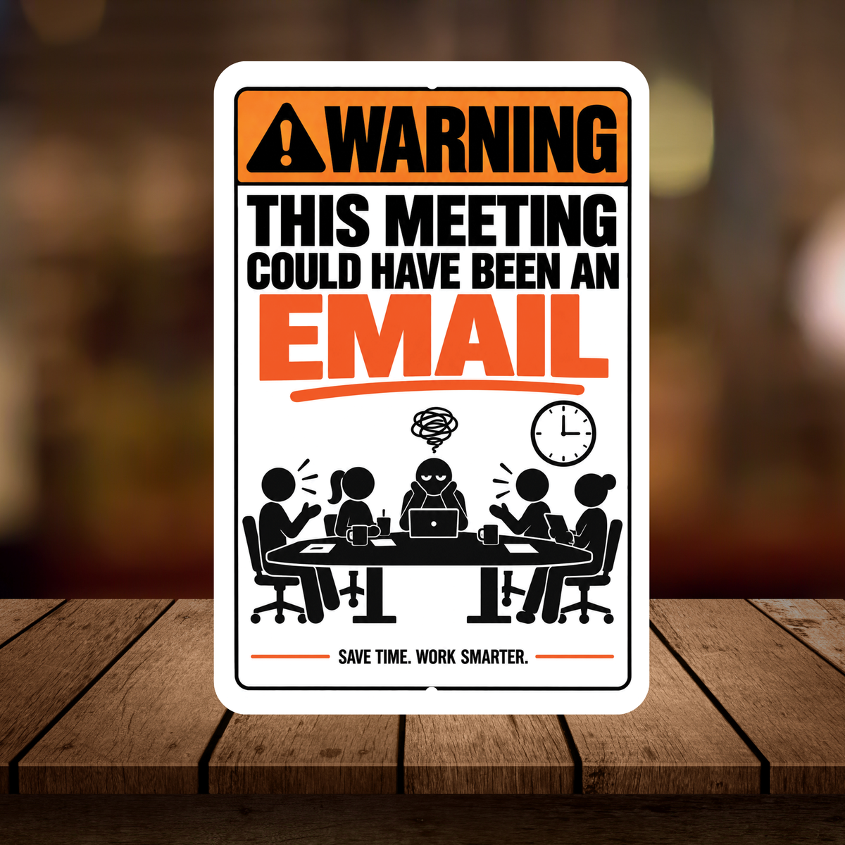This Meeting Could Have Been an Email Sign – Funny Office Aluminum Sign