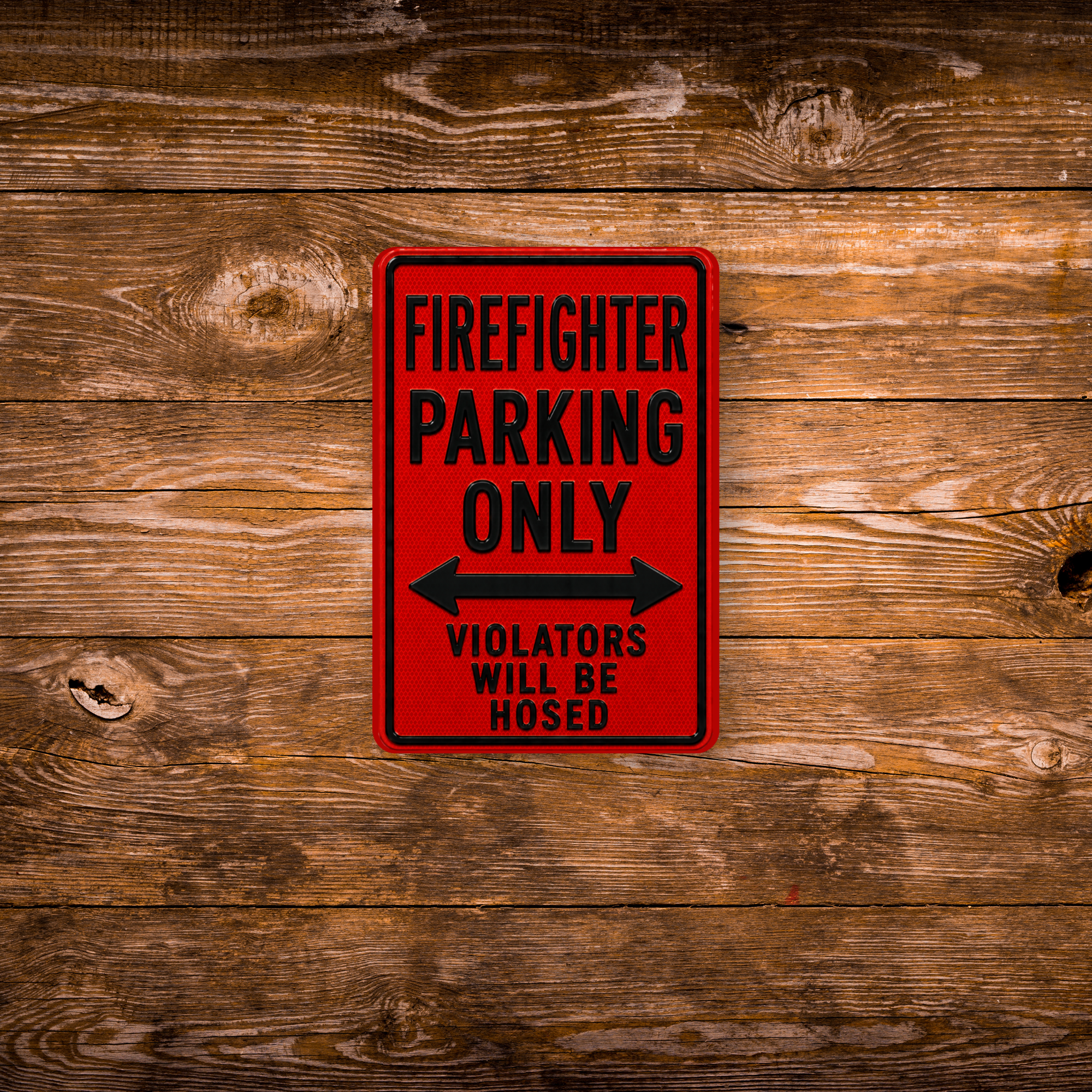 Firefighter Parking Sign Magnet