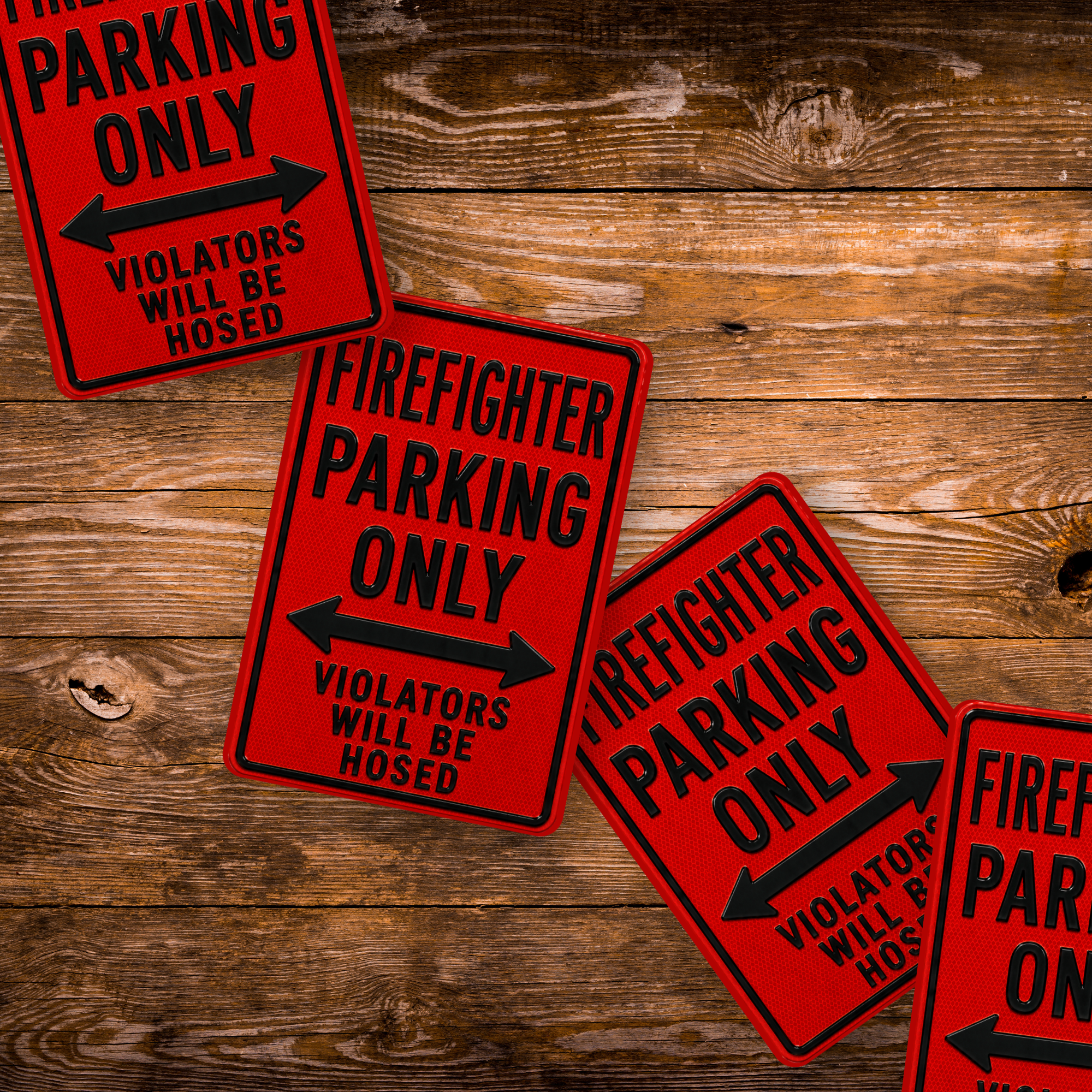 Firefighter Parking Sign Magnet