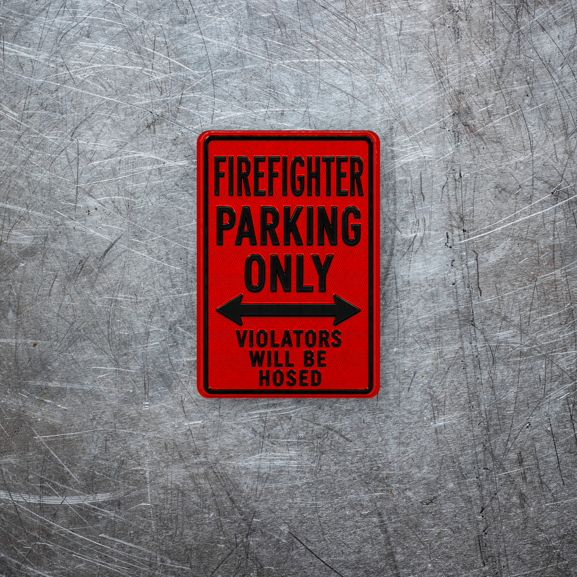 Firefighter Parking Sign Magnet