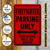 Firefighter Parking Sign