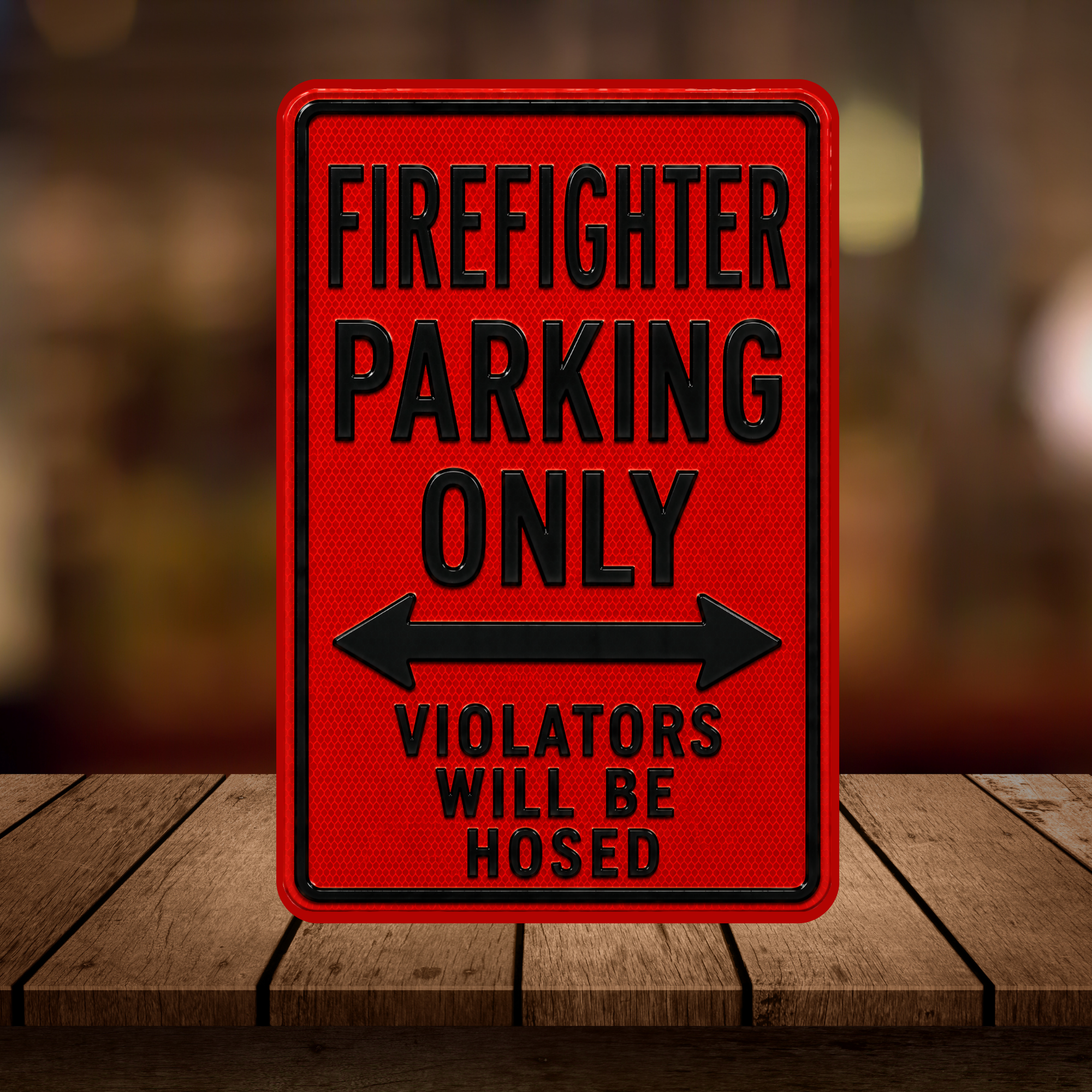 Firefighter Parking Sign