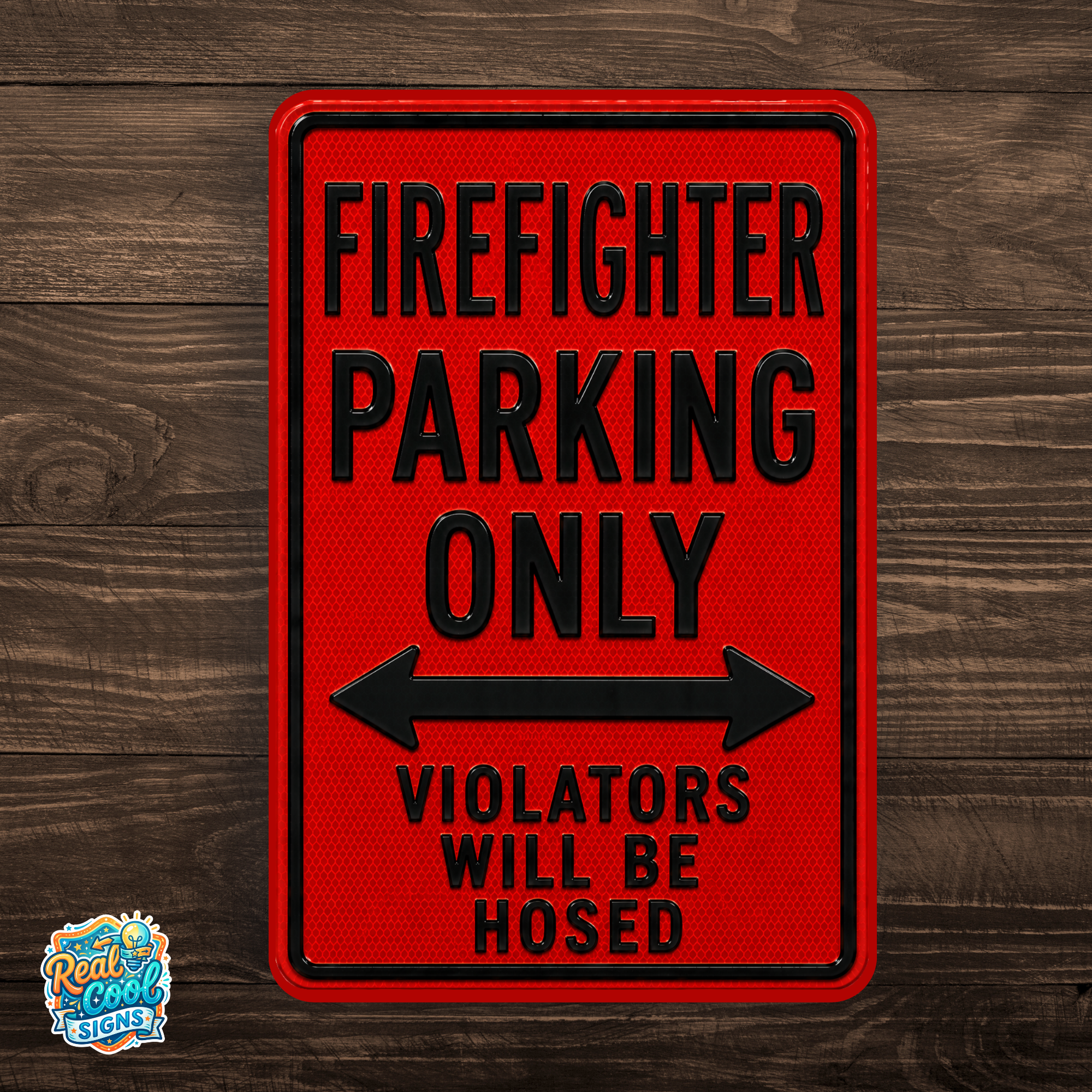 Firefighter Parking Sign