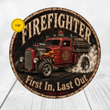 Firefighter Hot Rod Sign