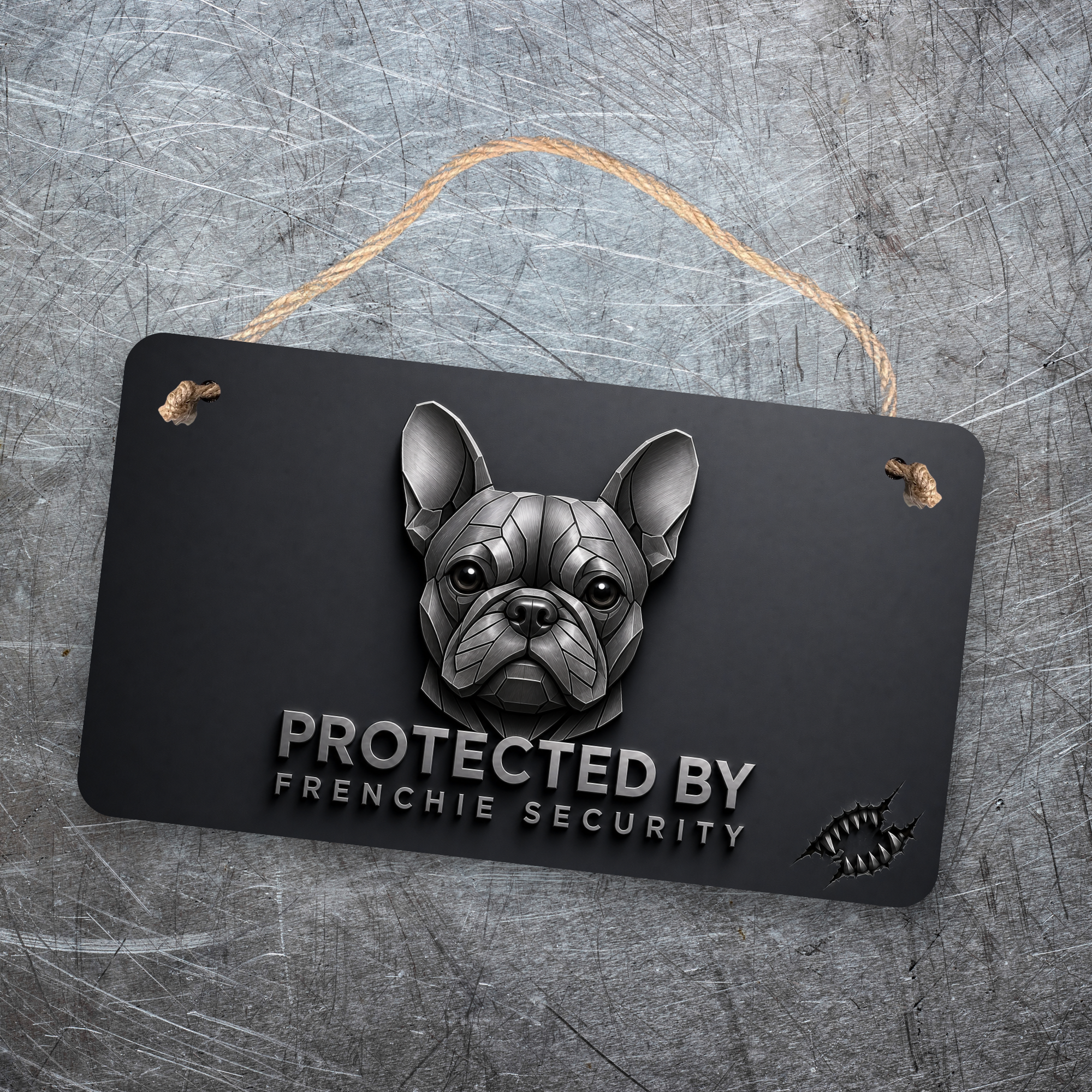 French Bulldog Security Sign