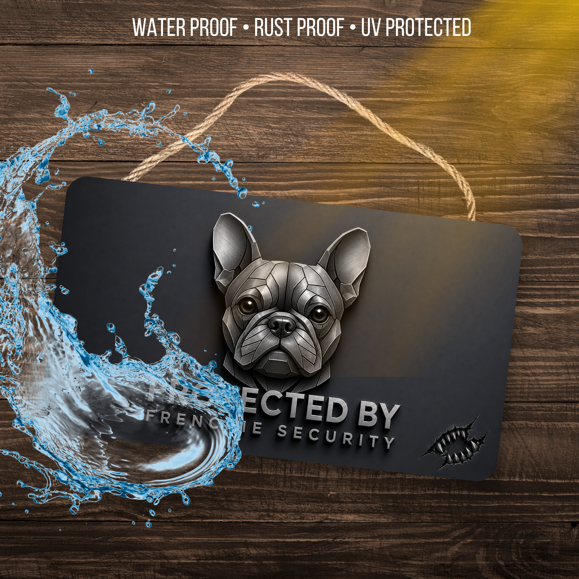 French Bulldog Security Sign