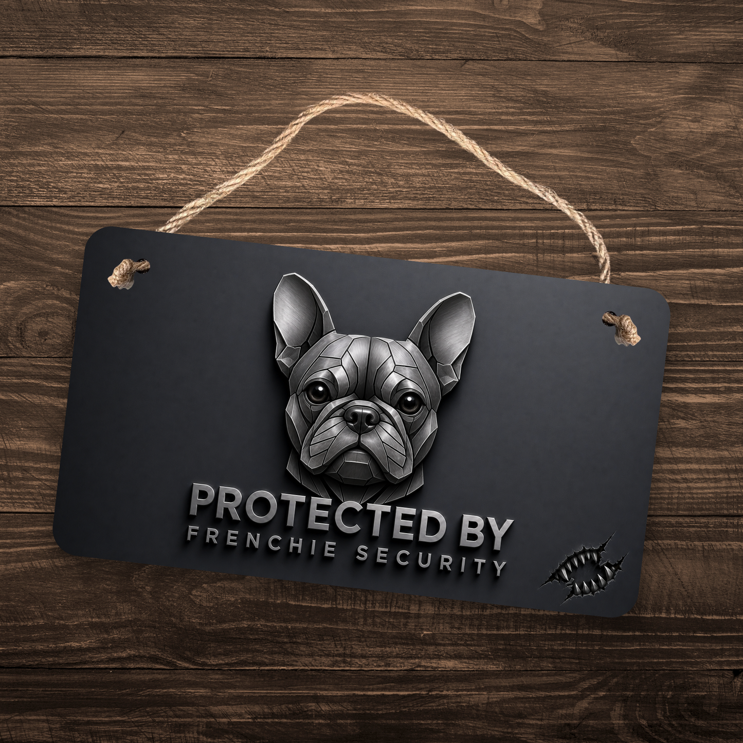 French Bulldog Security Sign