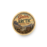 Gates of the Arctic National Park Ceramic Coaster – 4" Round