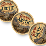 Gates of the Arctic National Park Ceramic Coaster – 4" Round